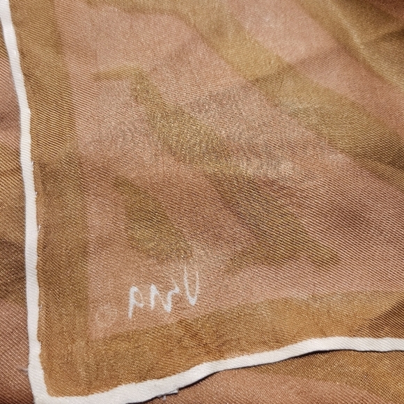 Vintage Vera Orange Zebra Print Scarf - Picture 9 of 11